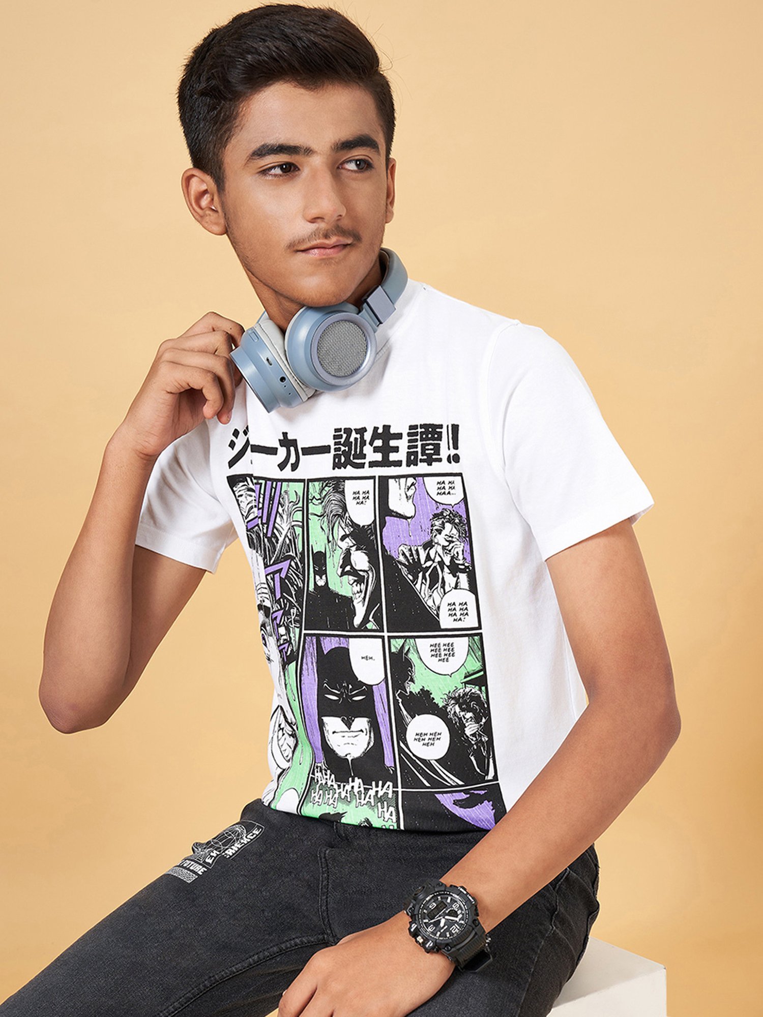 Coolsters by Pantaloons Kids White Printed T-Shirt