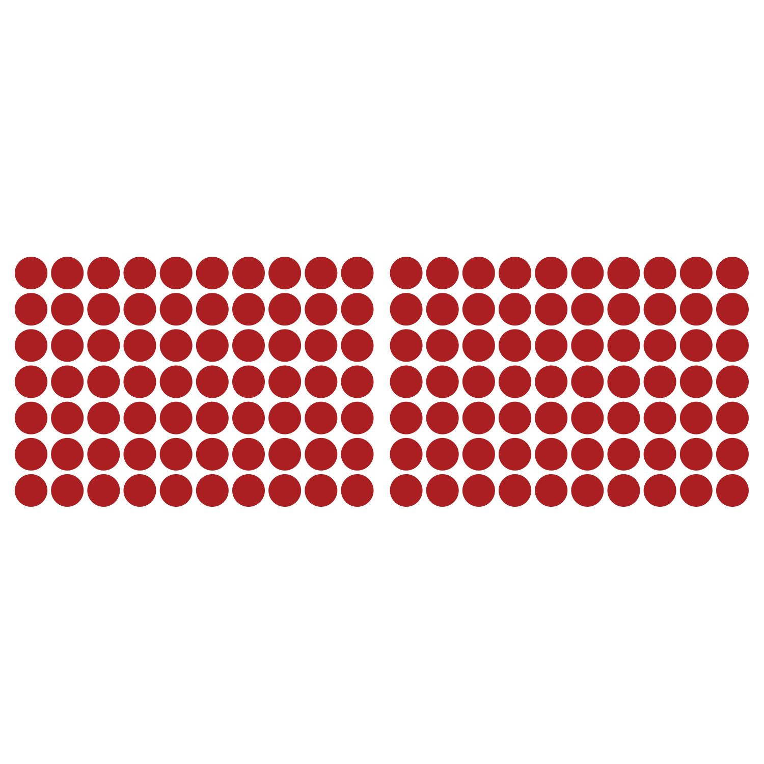 LiteMark 2 Inch Orange Dot Decals - Pack of 80