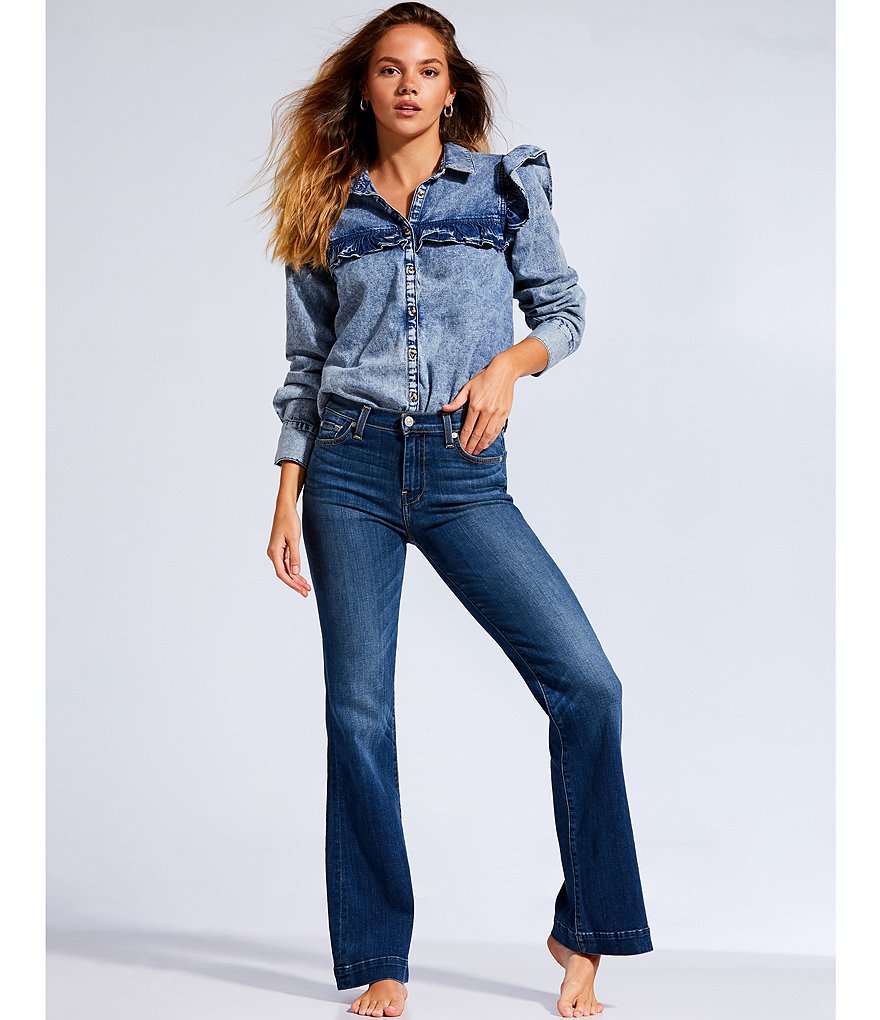 Every Straight Leg Ankle Crop Front Zipper Jeans