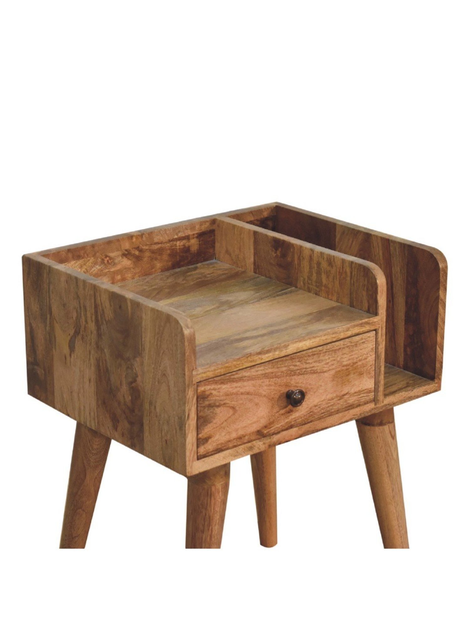 Sleepyhead Ally Teak Brown Sheesham Wood Bedside Table