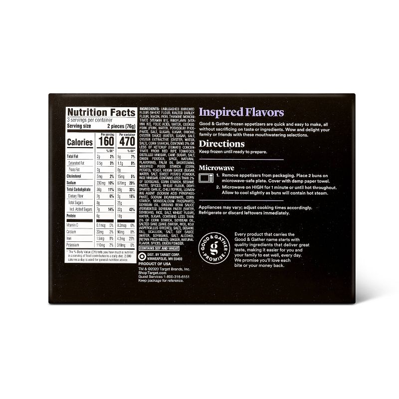 Frozen Pork Bao Buns - 8oz/6ct - Good & Gather™