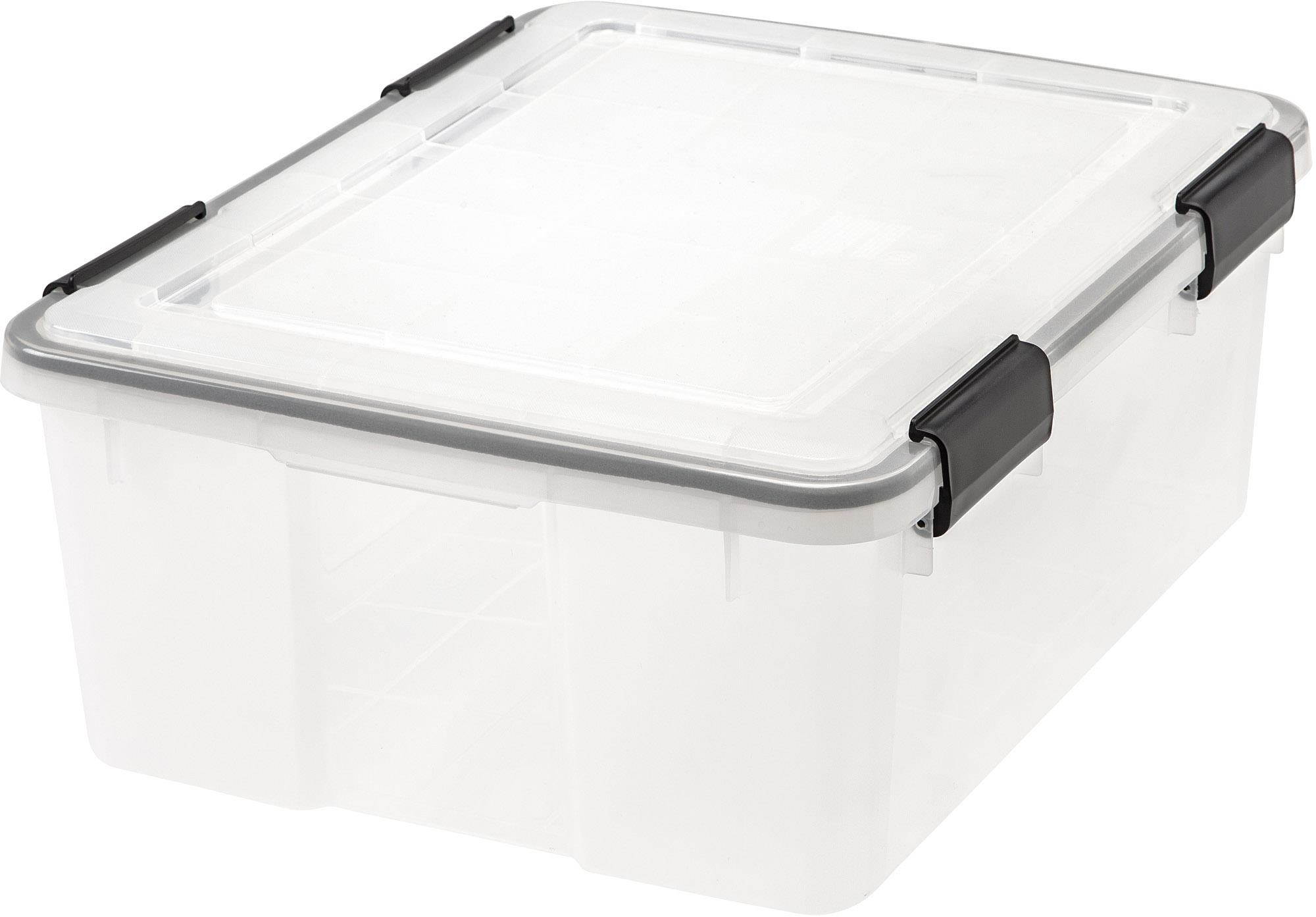 IRIS WEATHERTIGHT&reg; Storage Box, 30 Quart, Clear