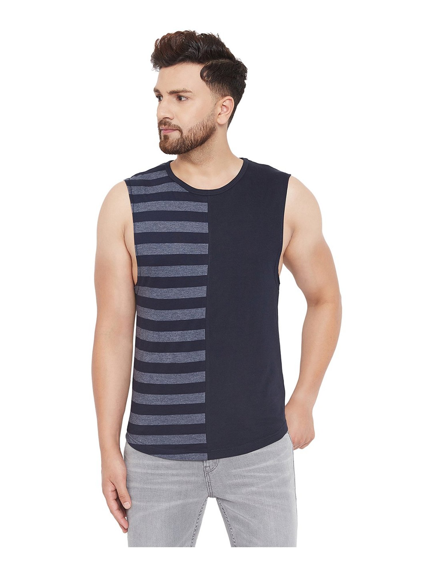 Hypernation Blue Crew Cotton T-Shirt