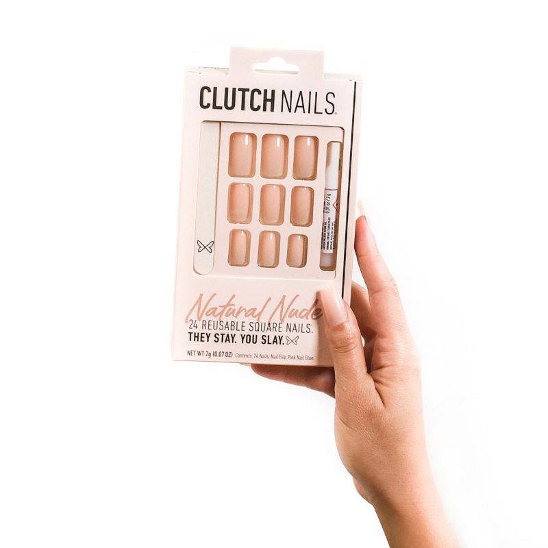 Kiss Gel Fantasy False Nails - Burgundy - 28ct