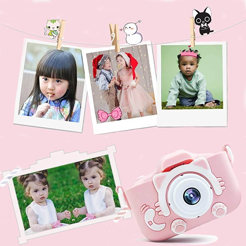 Camera Upgraded Kid Digital Camera for Girls and Boys,1080 IPS Child Video Camera Toys Gift for 3-10 Years Old Children [32GB Memory Card,Protective Shell Include] (Blue)