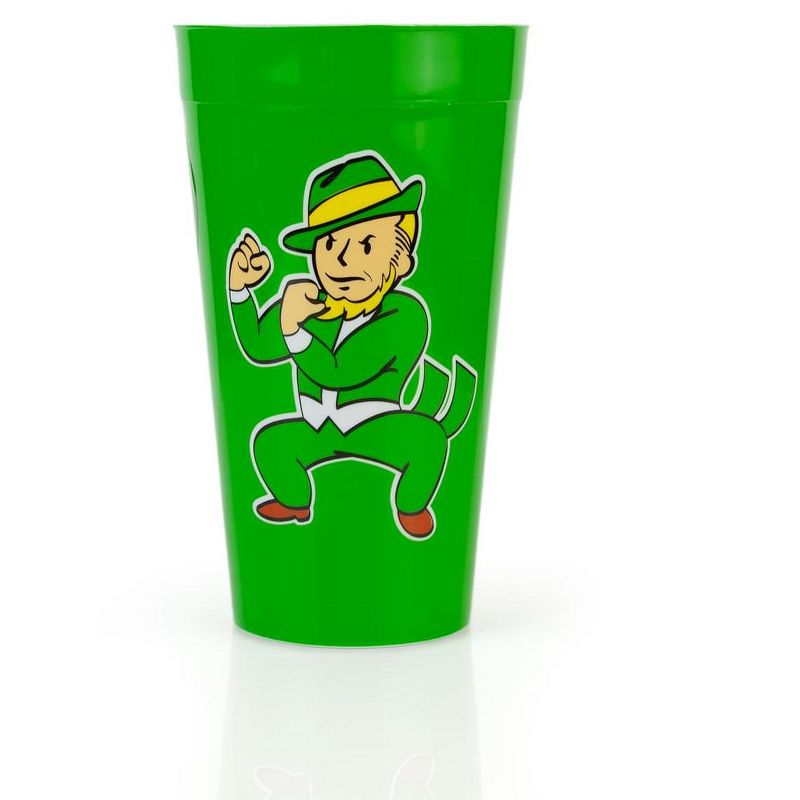 Just Funky Fallout Vault Boy "Four Leaf Clover" Perk 16oz Plastic Cup