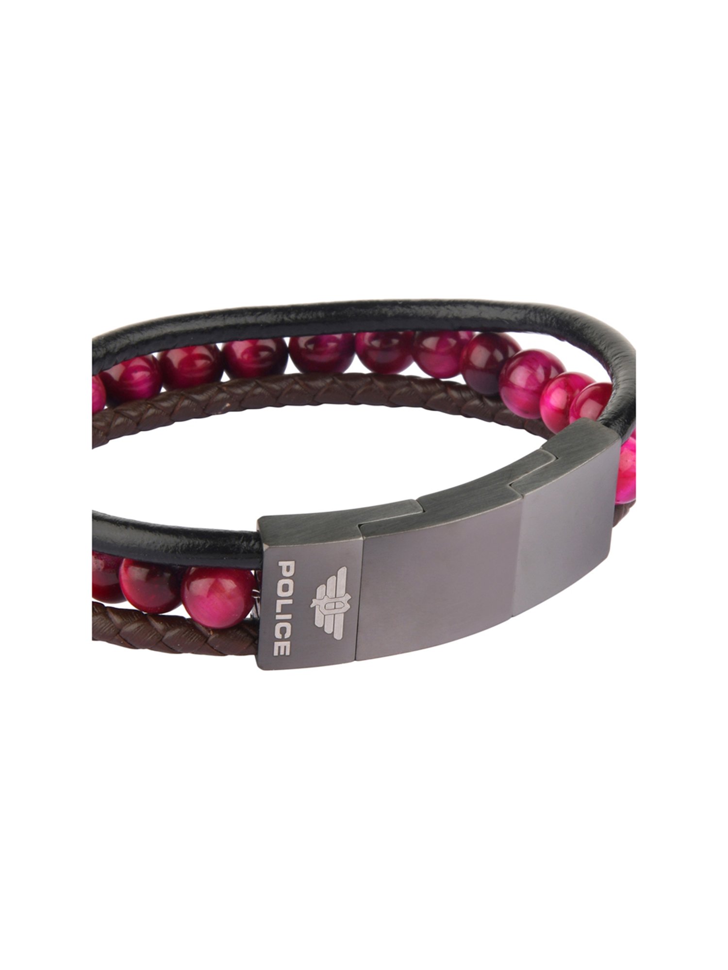 Police Classic Pink Bracelet for Men