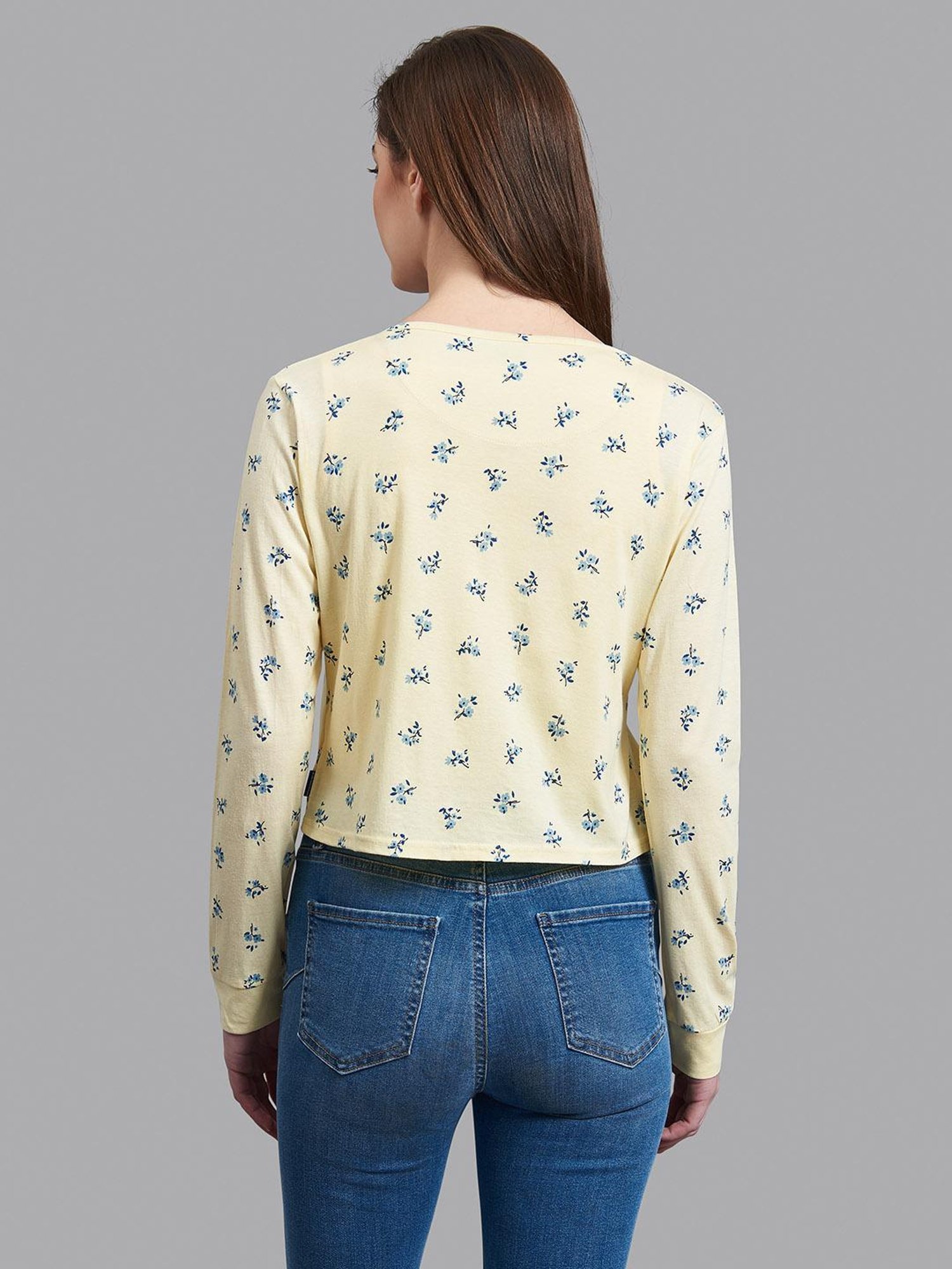 Beverly Hills Polo Club Yellow Printed Shrug