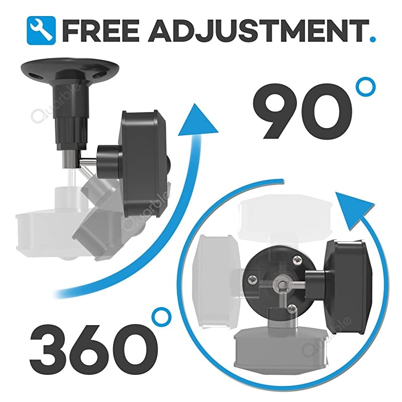 XT XT2 Camera Wall Mount,360 Degree Protective Adjustable Indoor Outdoor Mount for XT Outdoor Camera Security System(Black)-3PACK