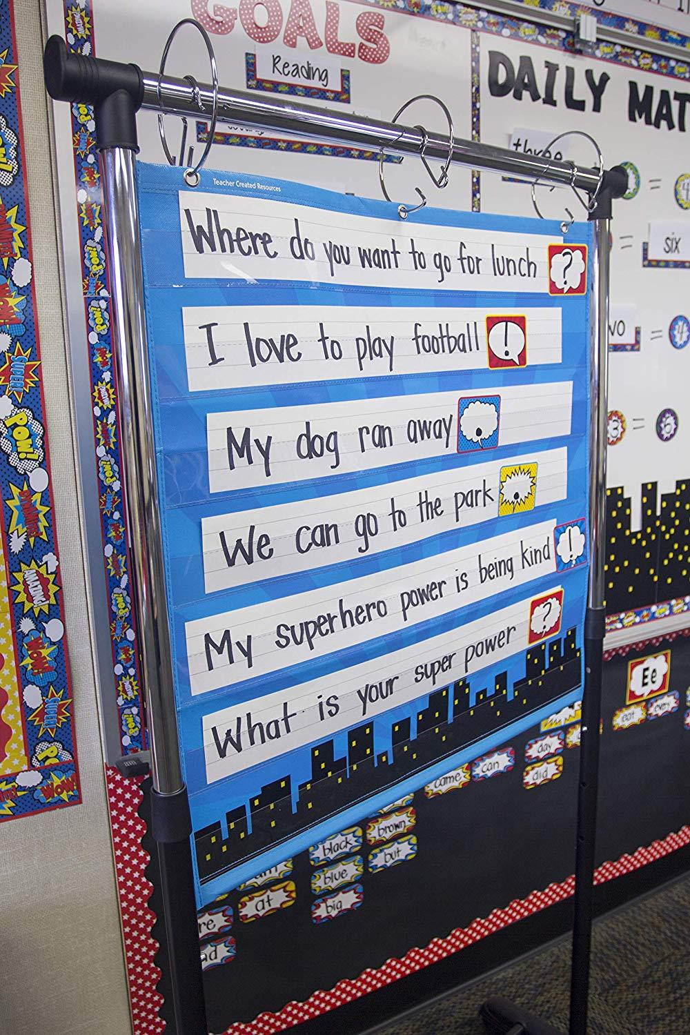 Teacher Created Resources Superhero 10 Pocket Chart (20747)