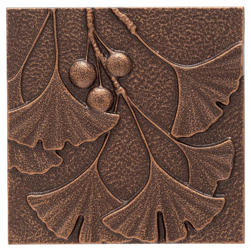 1" Gingko Leaf Wall Décor - Antique Copper - Whitehall Products