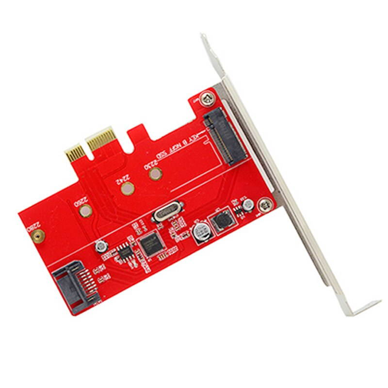 M.2 NGFF B/M-key SATA SSD to PCI-E Express 3.0 x4 Adapter ASM1061 Chipset with Bracket