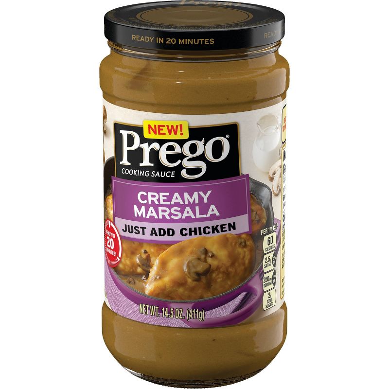 Prego Cooking Sauce Cream Marsala - 14.5oz