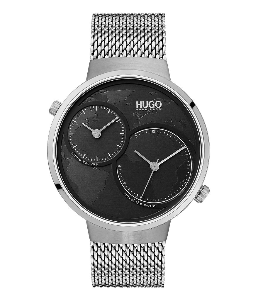 HUGO HUGO BOSS #Travel Silver Mesh Watch