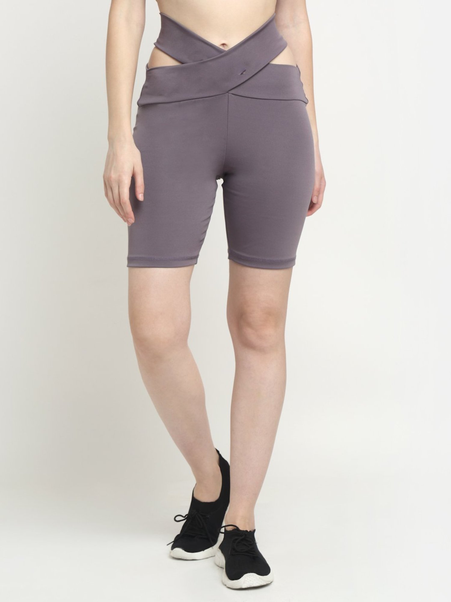 EVERDION Mauve High Rise Cycling Shorts