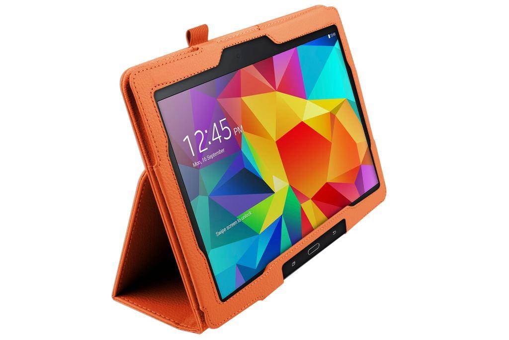 Hellfire Trading Magnetic PU Leather Case for Samsung Galaxy Tab 4 10.1" T530 - White