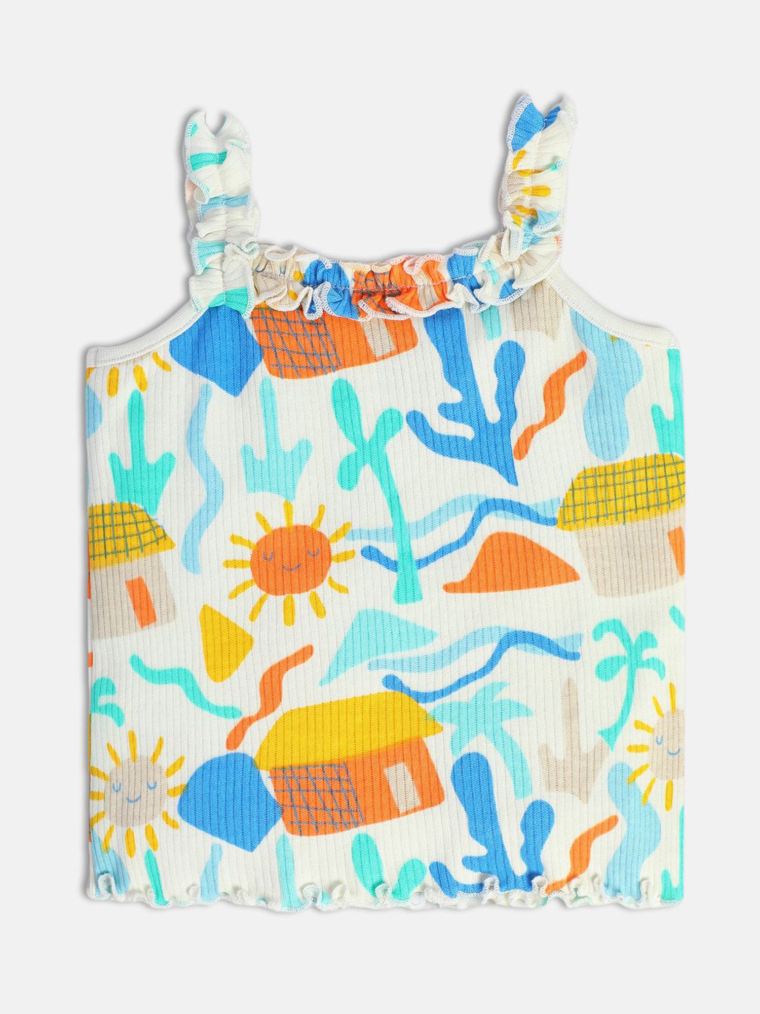 Ed-a-Mamma Baby Blue Printed Top