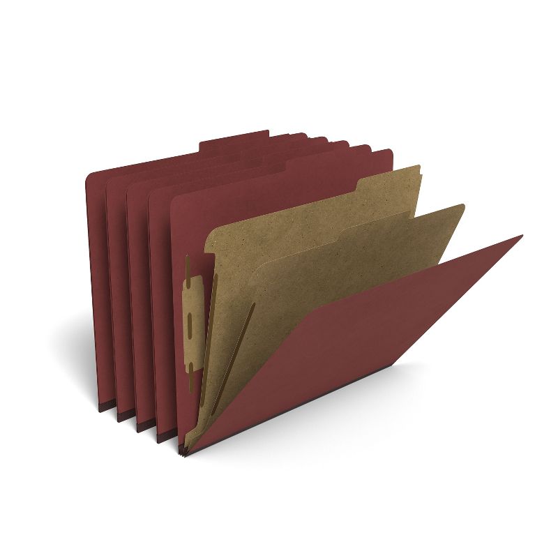 Smead Reinforced End Tab Fastener Folder Two Fasteners Letter Manila 50/BX 34105