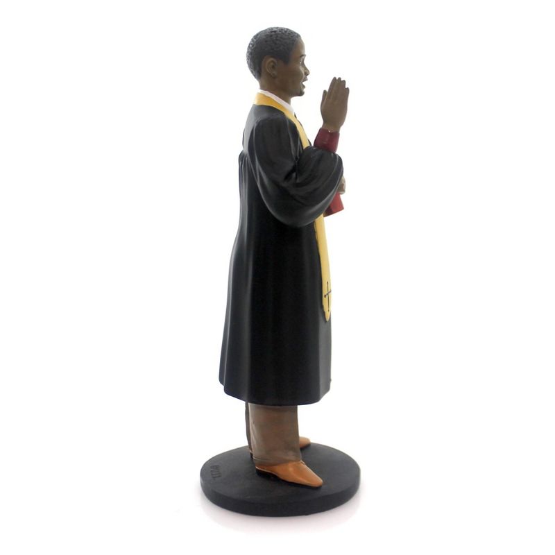 Black Art 8.0" Preacher Male Black Religious Bible Church  -  Decorative Figurines