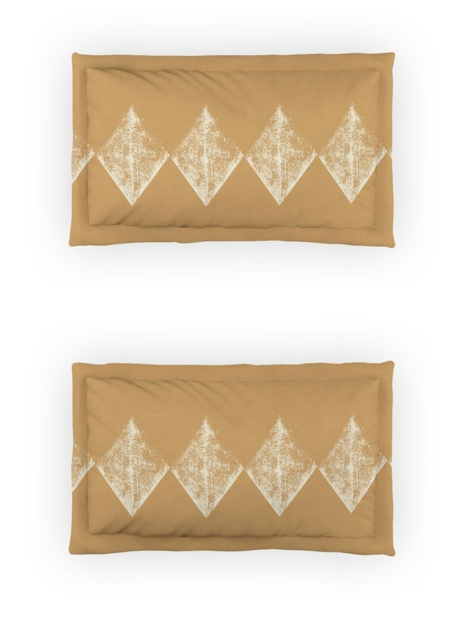 DDecor Abstract Brown 144 TC Cotton Queen Bedsheet with 2 Pillow covers