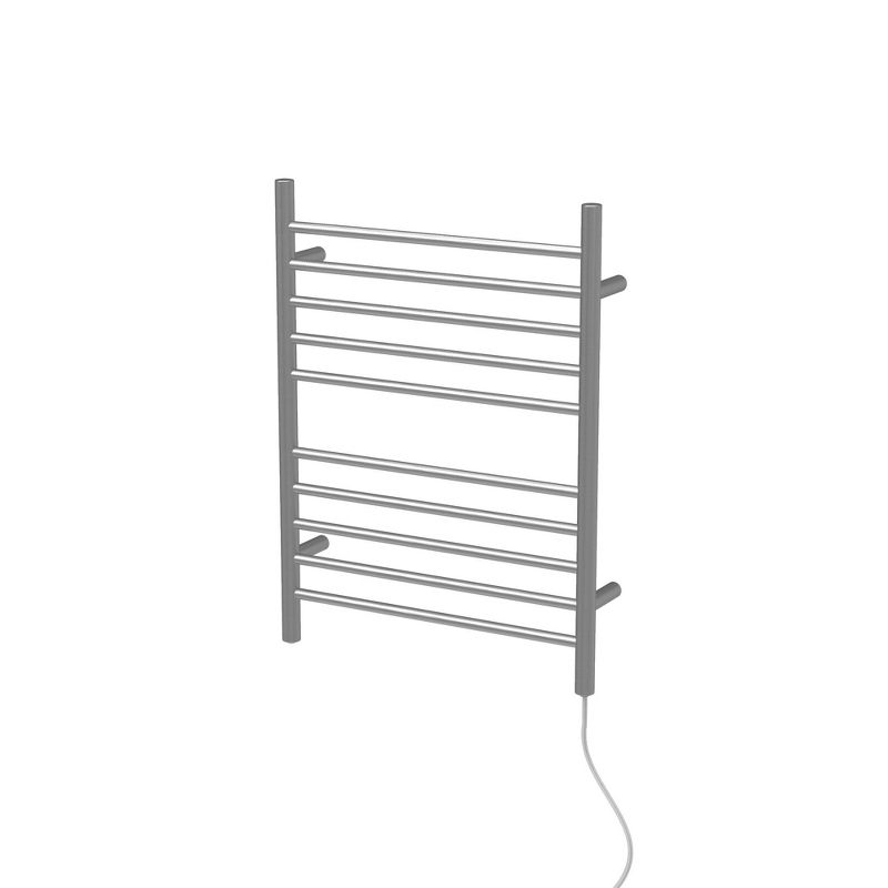 Amba  RWP-SB Radiant 10 Bar Plug In Straight Heated Towel Warmer, Brushed Finish
