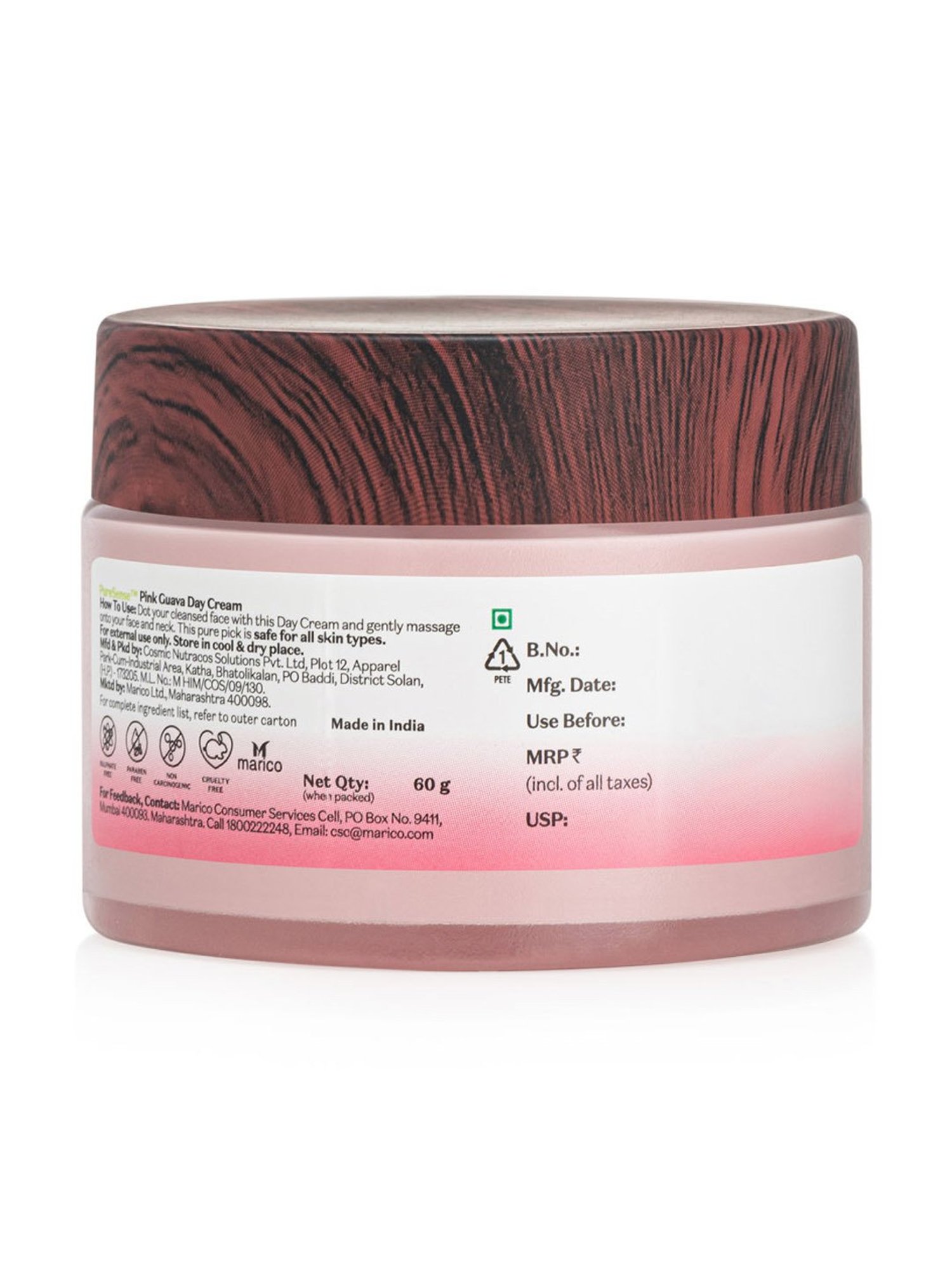 Pure Sense Pink Guava Day Cream with Pomegranate & Bengkoang - 60 gm