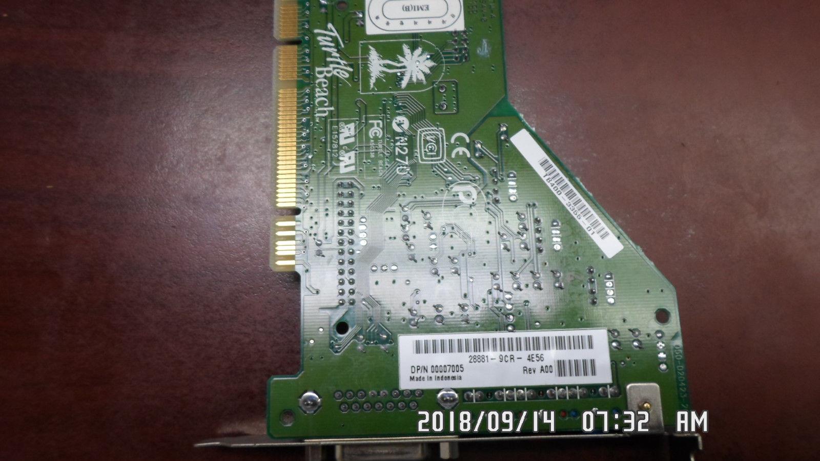 Turtle Beach TBS400-3355-01 Dell 07005 PCI Sound Card