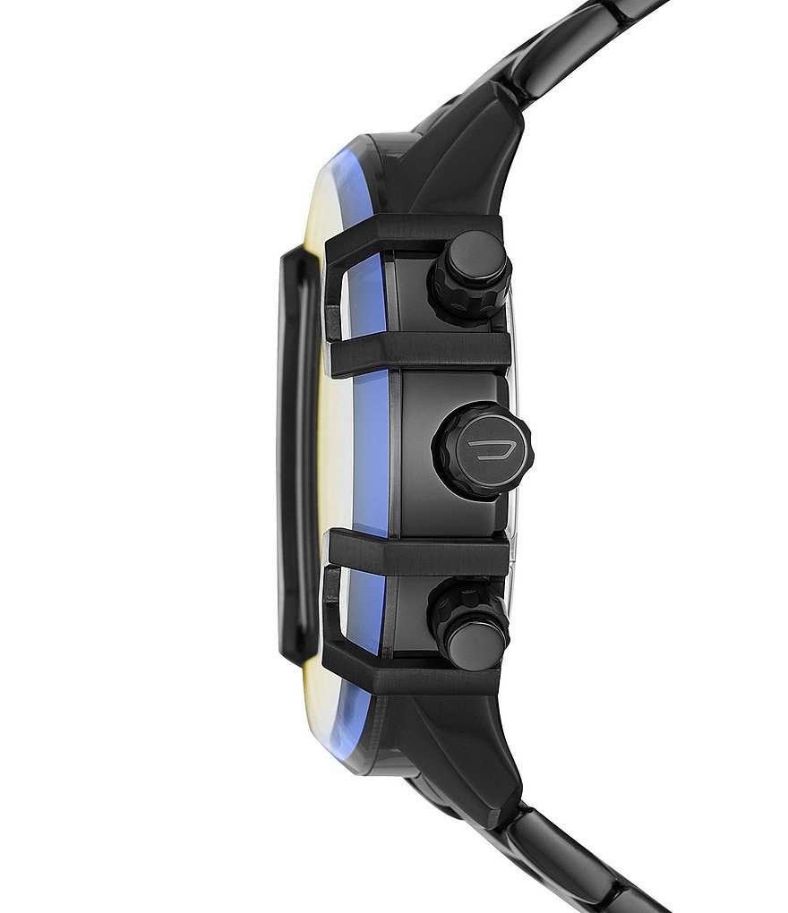 Diesel Griffed Chronograph Black Stainless Steel Watch