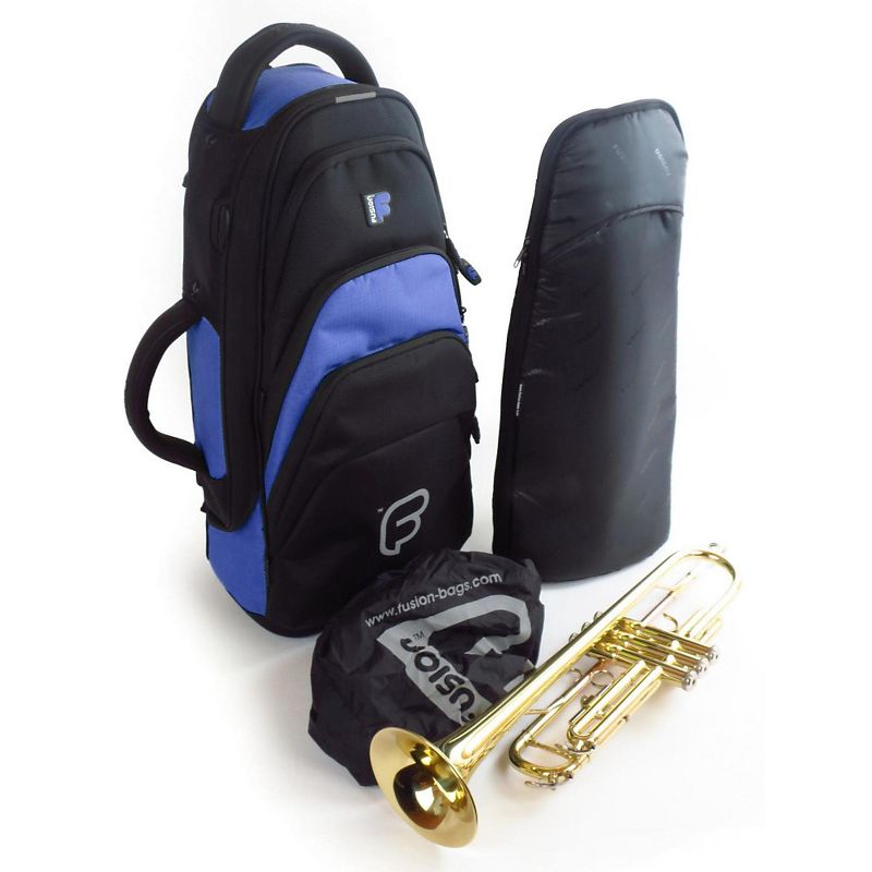 Fusion Premium Trumpet Bag Black and Blue