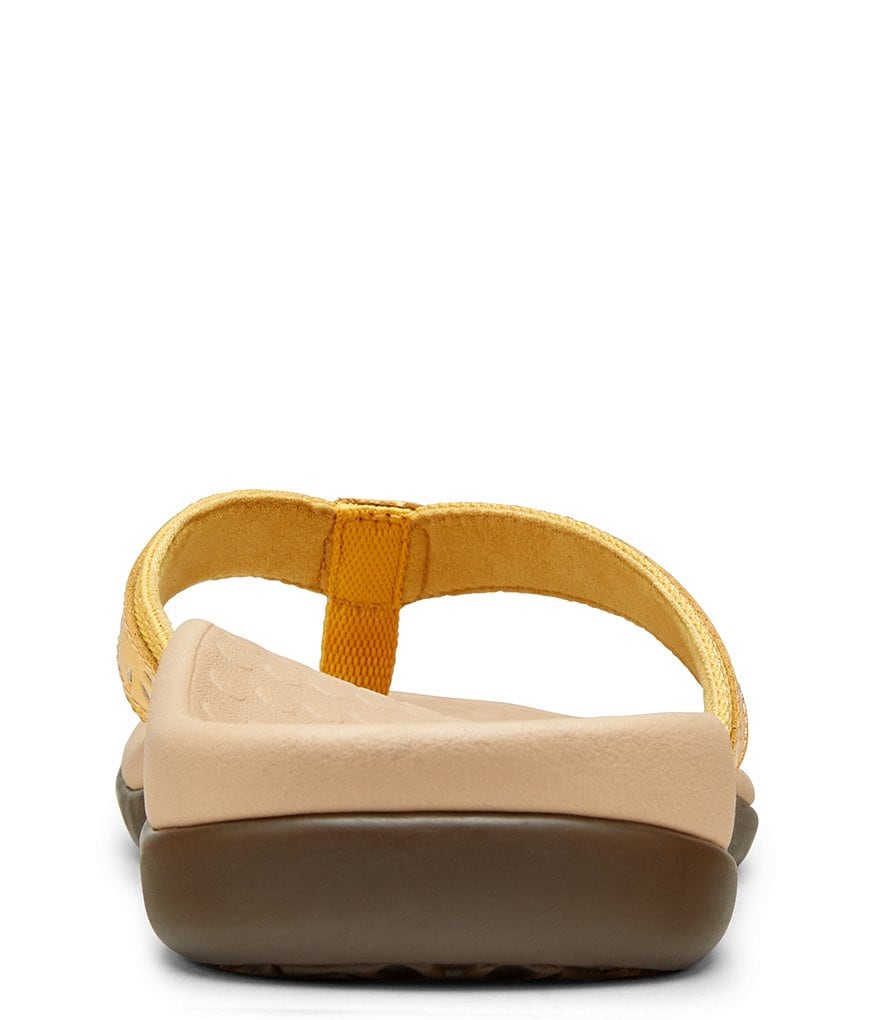 Vionic Casandra Perforated Leather Thong Sandals