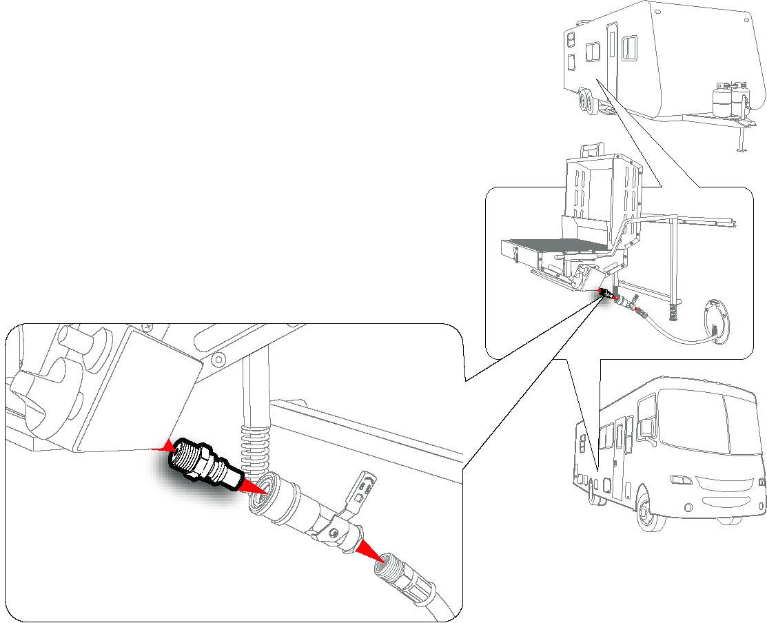 camco propane quickconnect fitting for use with lowpressure propane systems, easy install 1/4" npt x full flow male plug 59903