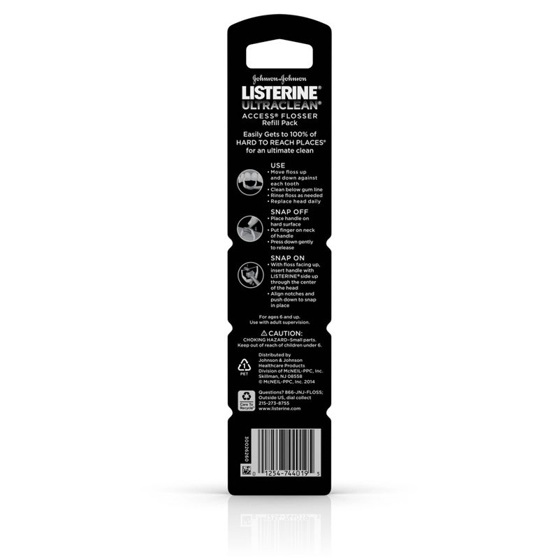 Listerine Ultraclean Access Flosser Disposable Heads Mint 28ct