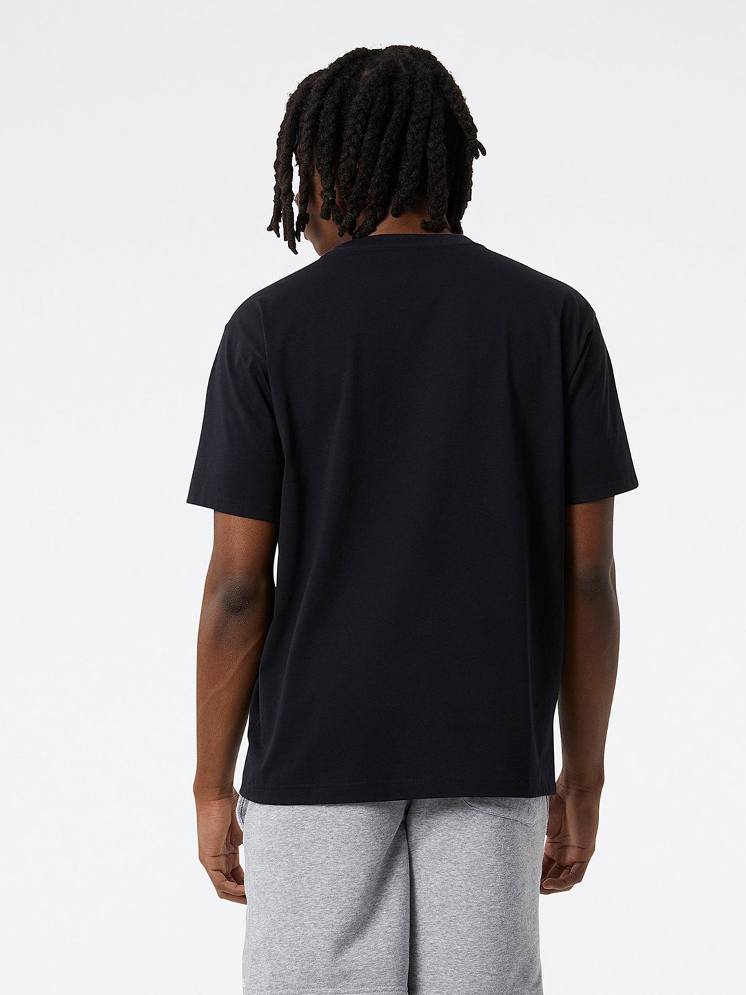 New Balance Black Regular Fit Printed Crew T-Shirt