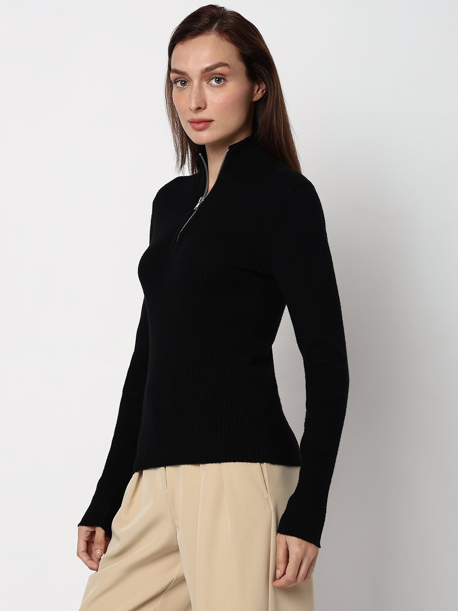 Vero Moda Black Regular Fit Pullover