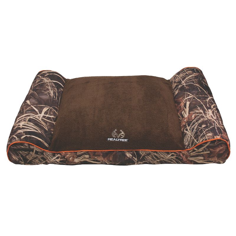 Realtree Lounger Pet Bed - L - Camo/Orange