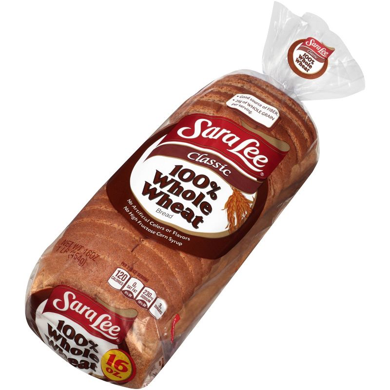 Sara Lee 100% Whole Wheat Classic Wheat Bread - 16oz