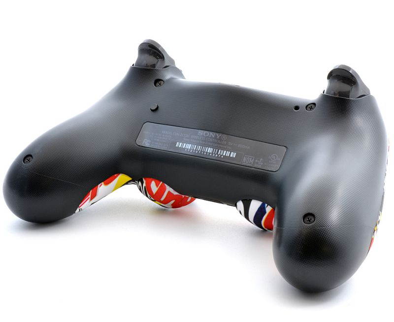 "Soft Touch Sticker Bomb" Ps4 PRO Rapid Fire Custom Modded Controller 40 Mods for COD BO3, Infinite Warfare, Destiny, Quick Scope Auto Run Sniper Breath & More with Custom Lightbar (CUH-ZCT2U)