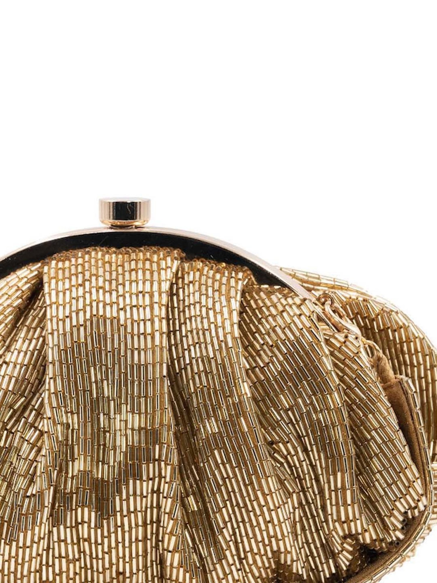 Sugarcrush Golden Embellished Clutch