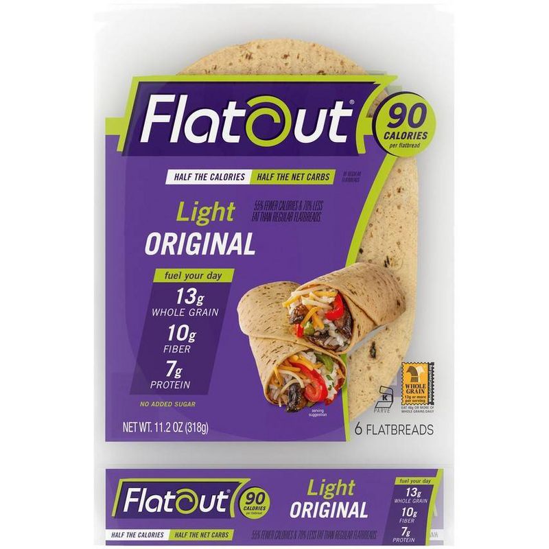 Flatout Original Light Flatbreads - 11.2oz/6ct