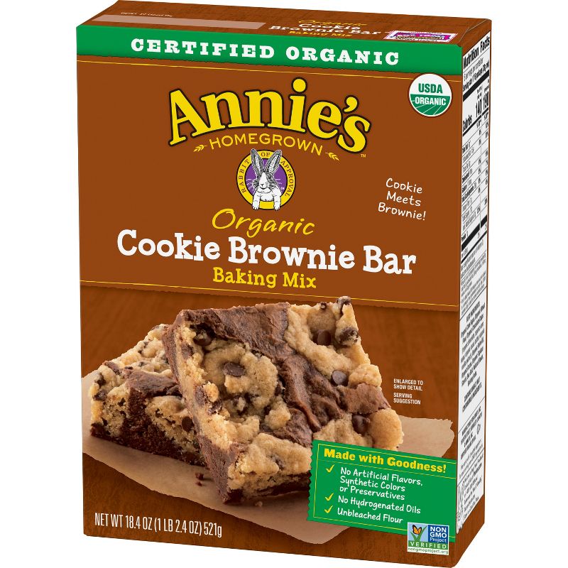 Annie's Organic Cookie Brownie Bar Baking Mix - 18.4oz