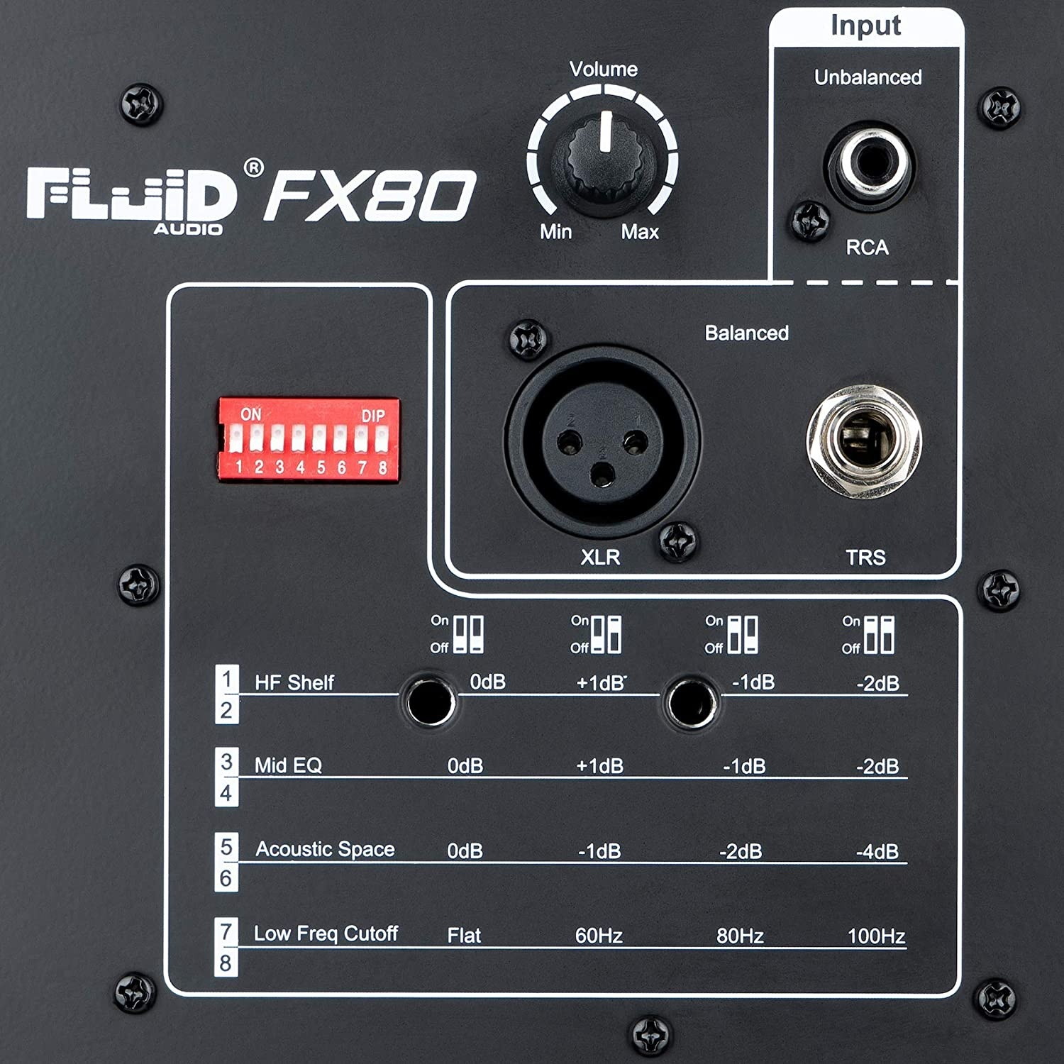 Fluid Audio FX80 8" 2-Way Coaxial 110W Powered Reference Monitor, Single