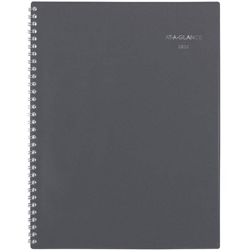 2022 Planner 8"x11" Monthly Large Gray - At-A-Glance