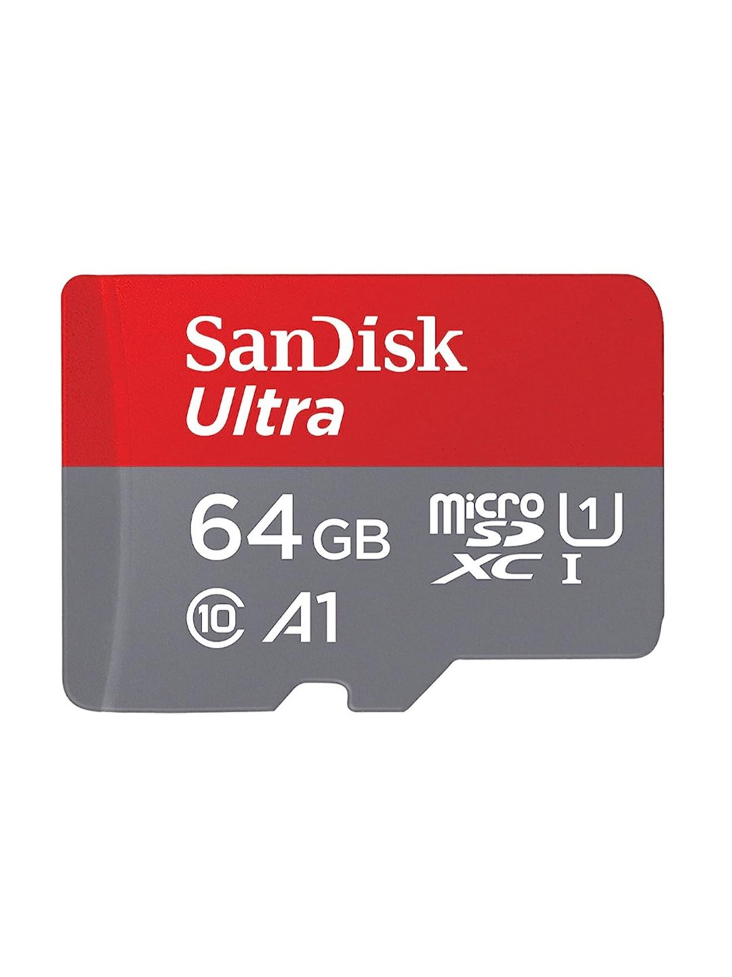 SanDisk SDSQUA4-064G-GN6MN 64GB Ultra microSD Memory Card (Red/Grey)