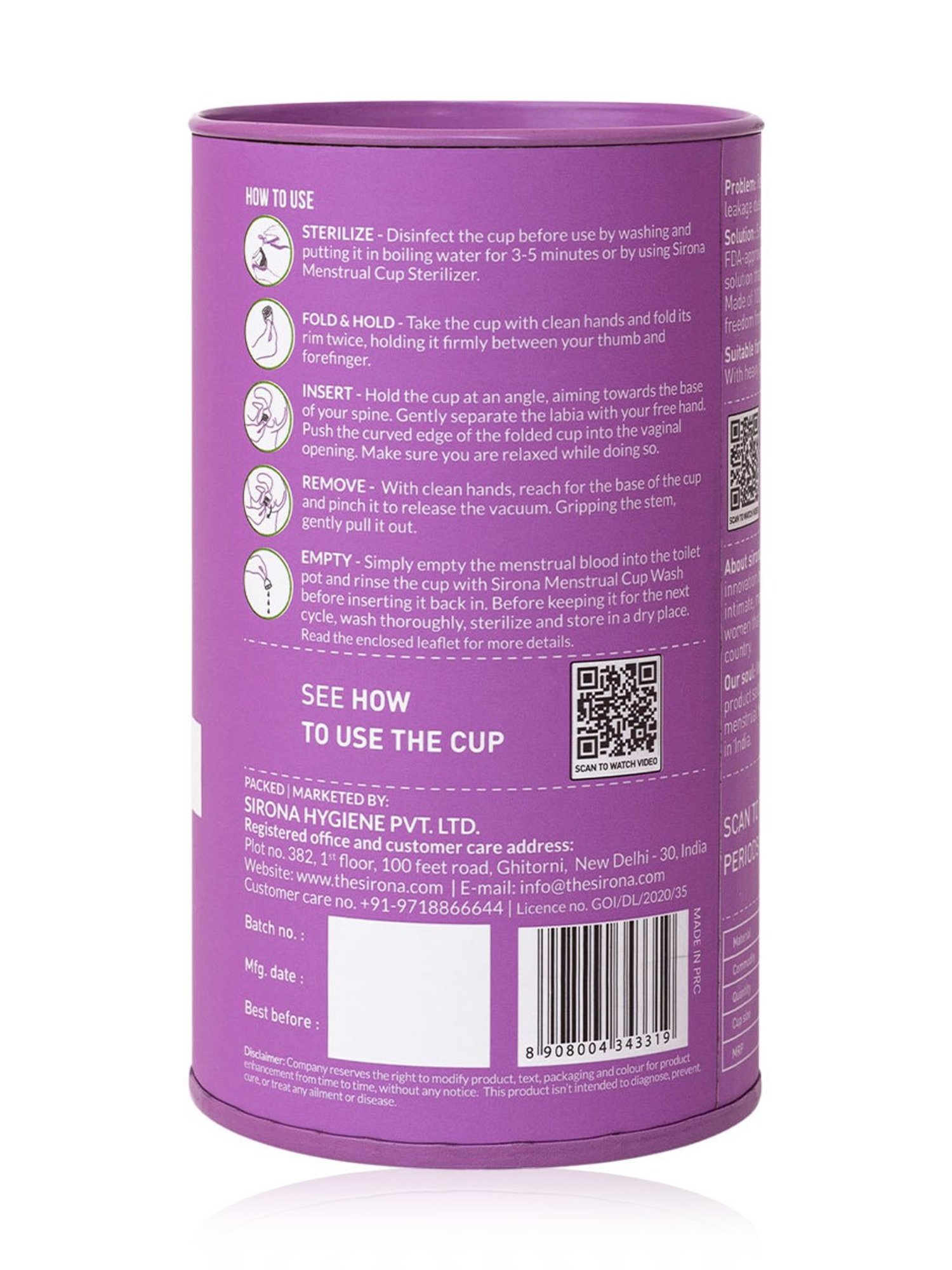 Namyaa Ultra Soft Medium Reusable Menstrual Cup - 50 gm