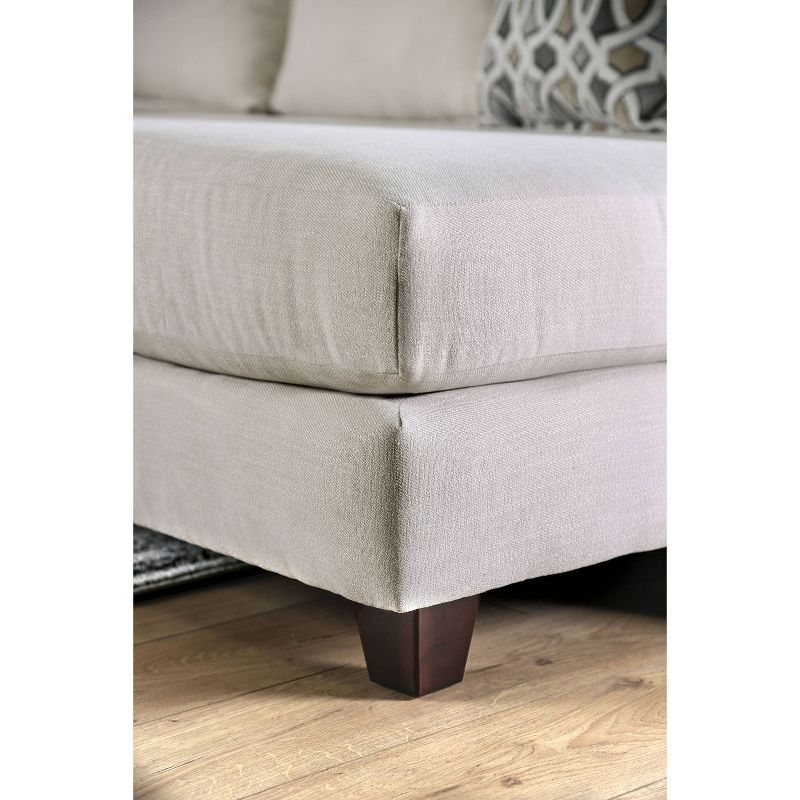 5pc French Seamed Sectional Mona Abstract Gray - Project 62™