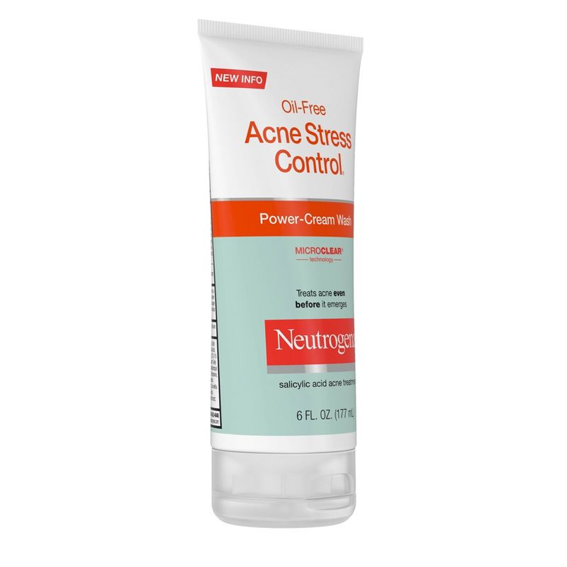 Neutrogena Oil-Free Acne Stress Control Power-Cream Wash - 6 fl oz