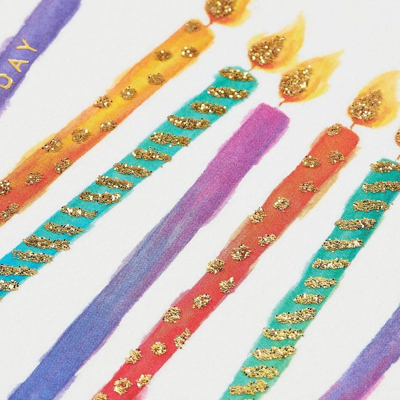 Tossed Candles Print Greeting Card - PAPYRUS