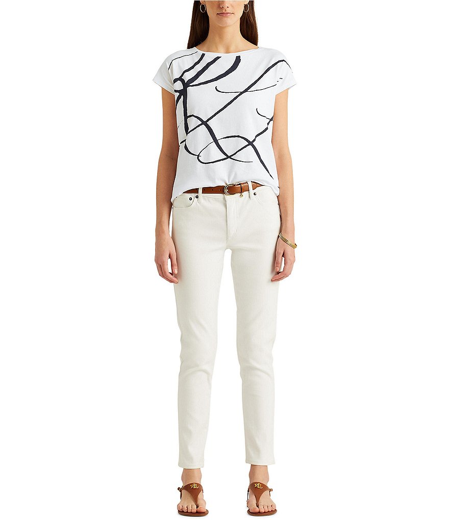 Joules Celina Short Sleeve V-Neck Knit Tee