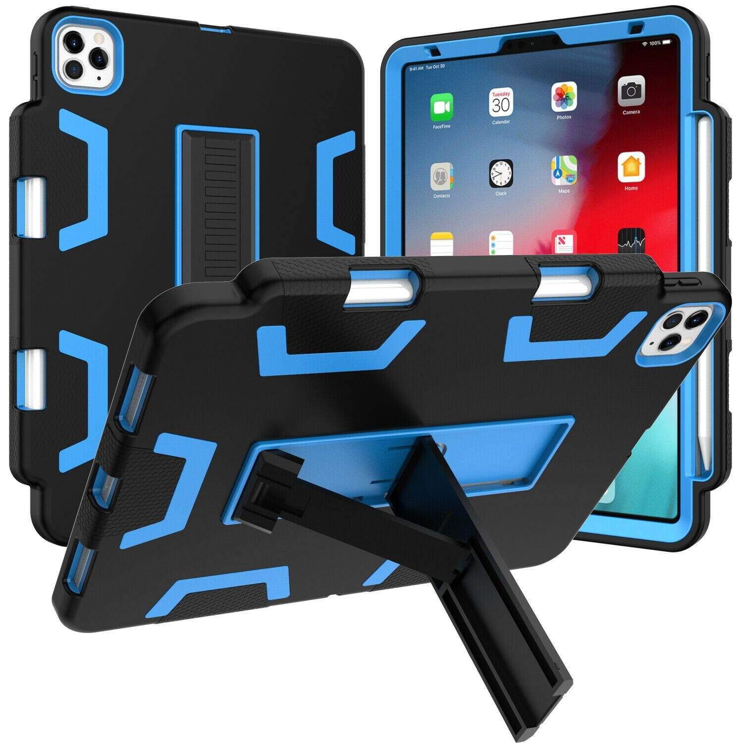 iPad Pro 11 Inch Hybrid Rubber Shockproof Heavy Duty Stand Cover