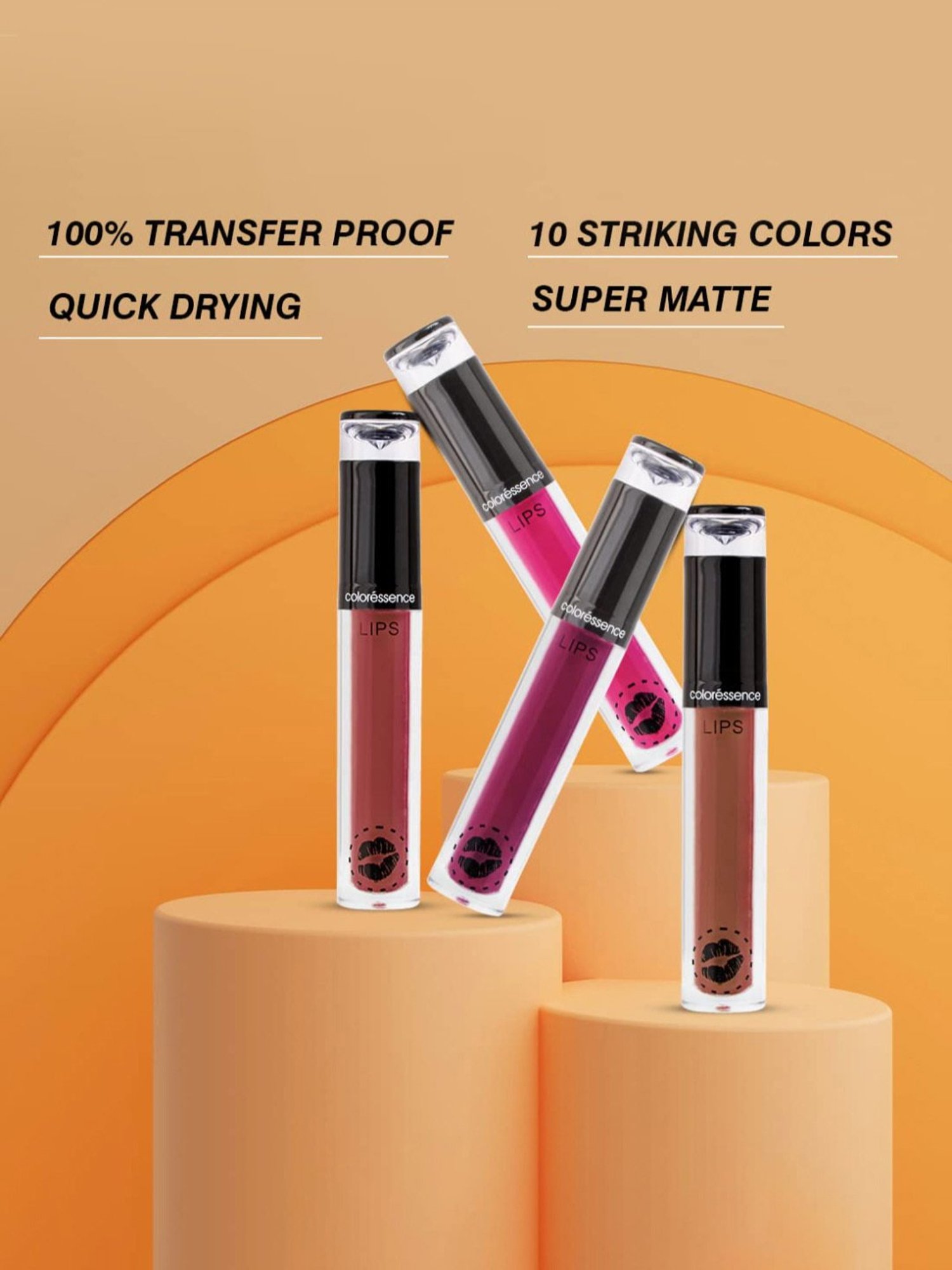 COLORESSENCE Lipstay Transfer Proof Liquid Lipstick Pink Lolly - 4 ml